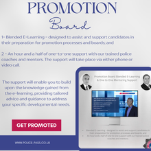 Promotion Board Blended E-Learning & One to One Mentoring Support