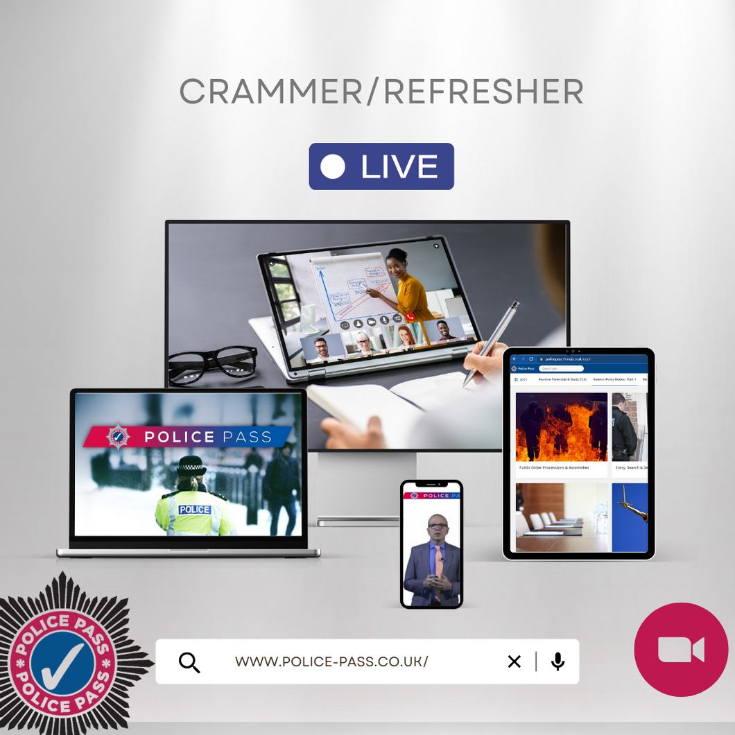 NPPF STEP 2 SERGEANTS & INSPECTORS - 5 DAY VIRTUAL REVISION CRAMMER COURSES