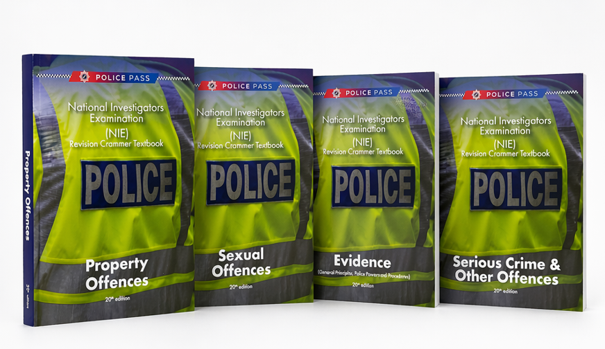 NATIONAL INVESTIGATORS EXAMINATION (NIE) – 4 VOLUME REVISION CRAMMER TEXTBOOKS